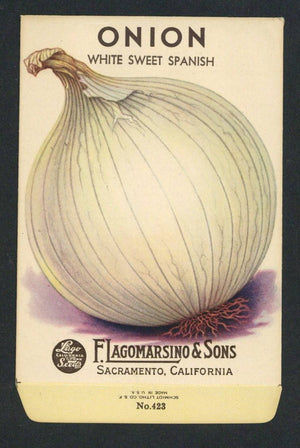 Onion Vintage Lagomarsino Seed Packet