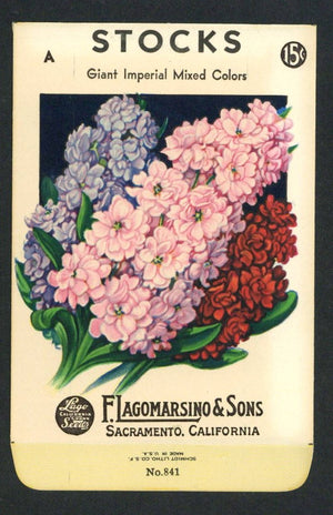 Stocks Vintage Lagomarsino Seed Packet