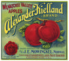 Alexander Kielland Brand Vintage Washington Apple Crate Label