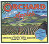 Orchard Brand Vintage Canadian Apple Crate Label