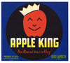 Apple King Brand Vintage Yakima Washington Apple Crate Label