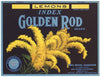 Golden Rod Brand Vintage La Habra Valley Lemon Crate Label