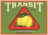 Transit Brand Vintage Ventura County California Lemon Crate Label