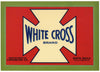 White Cross Brand Vintage Santa Paula Lemon Crate Label