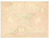 Blue Star Brand Vintage Randolph Marketing Lemon Crate Label