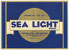 Sea Light Brand Vintage Capinteria Lemon Crate Label