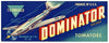 Dominator Brand Vintage Watsonville Tomato Crate Label