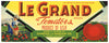 Le Grand Brand Vintage Tomato Crate Label