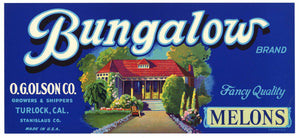 Bungalow Brand Vintage Turlock Melon Crate Label