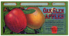 Oak Glen Apples Brand Vintage San Bernardino Apple Crate Label, s