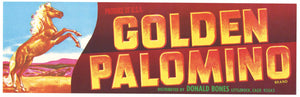 Golden Palomino Vintage Littlerock Fruit Crate Label