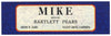 Mike Brand Vintage Sacramento Delta Pear Crate Label