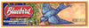 Bluebird Brand Vintage Cutler Fruit Crate Label