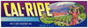 Cal Ripe Brand Vintage Exeter Grape Crate Label