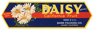 Daisy Brand Vintage Sanger Fruit Crate Label