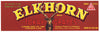 Elkhorn Brand Vintage Lodi Grape Crate Label