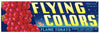 Flying Colors Brand Vintage Lodi Grape Crate Label