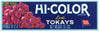 Hi-Color Brand Vintage Lodi Tokay Grape Crate Label