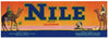 Nile Brand Vintage Grape Crate Label