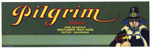 Pilgrim Brand Vintage Exeter Produce Crate Label, o