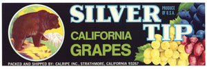 Silver Tip Brand Vintage Grape Crate Label