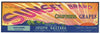 Sunset Brand Vintage Zinfandel Grape Crate Label
