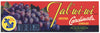 Tal-Wi-Wi Brand Vintage Litchfield Park Arizona Grape Crate Label