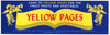 Yellow Pages Brand Vintage Bakersfield Fresno Fruit Crate Label