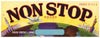 Non Stop Brand Vintage Stockton Grape Crate Label, blank