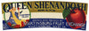 Queen Shenandoah Brand Vintage West Virginia Apple Crate Label
