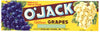 O' Jack Brand Vintage Stockton Grape Crate Label