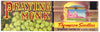 Praying Monk Brand Vintage Glendale Arizona Grape Crate Label