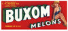Buxom Brand Vintage Yuma Arizona Melon Crate Label