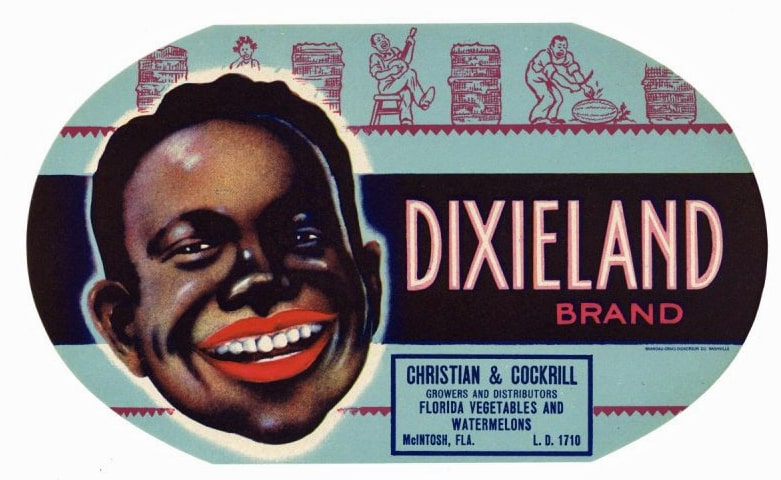 Dixieland Brand Vintage McIntosh Florida Produce Crate Label