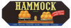 Hammock Brand Vintage Tavares Florida Citrus Crate Label