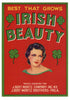 Irish Beauty Brand Vintage Vegetable Crate Label