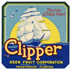 Clipper Brand Vintage Frostproof Florida Citrus Crate Label