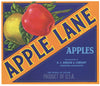 Apple Lane Brand Vintage Washington Apple Crate Label