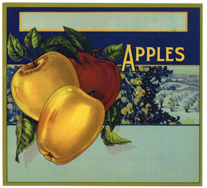 Apples Vintage Stock Apple Crate Label