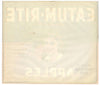 Eatum-Rite Brand Vintage Hood River Oregon Apple Crate Label, wave