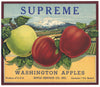 Supreme Brand Vintage Washington Apple Crate Label