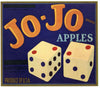 Jo Jo Brand Vintage Wenatchee Washington Apple Crate Label