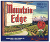 Mountain Edge Brand Vintage Yakima Washington Apple Crate Label