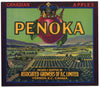 Penoka Brand Vintage Canadian Apple Crate Label