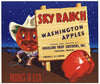 Sky Ranch Brand Vintage Yakima Washington Apple Crate Label