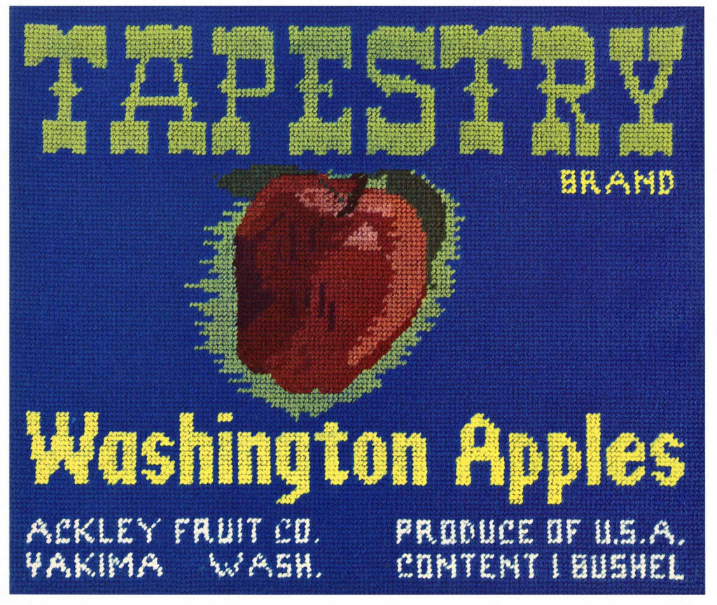 Tapestry Brand Vintage Yakima Washington Apple Crate Label