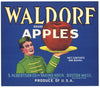 Waldorf Brand Vintage Yakima Washington Apple Crate Label