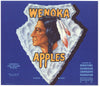Wenoka Brand Vintage Washington Apple Crate Label, b