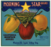 Morning Star Brand Vintage Watsonville Apple Crate Label