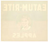 Eatum-Rite Brand Vintage Hood River Oregon Apple Crate Label